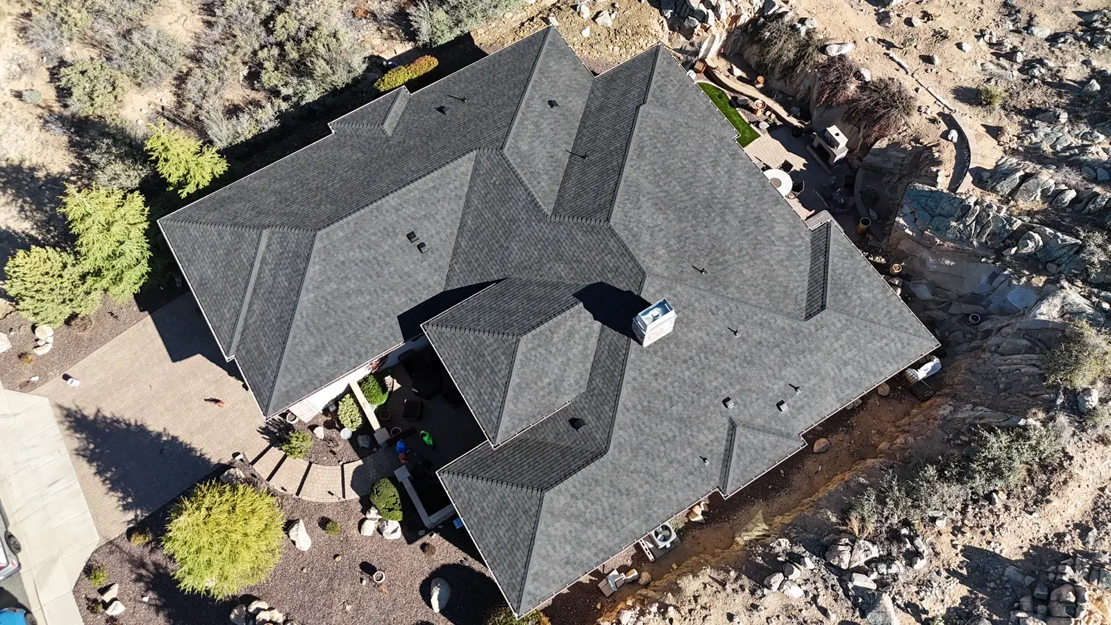 Completed roof replacement in Prescott AZ by Grand Canyon Roofing